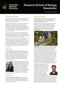 May Newsletter Front Cover